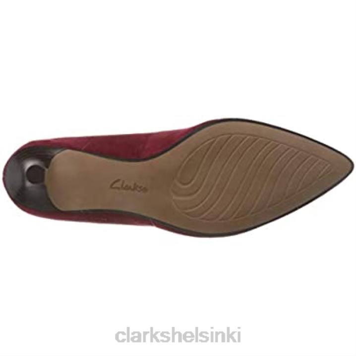 punainen tummanpunainen mokka tummanpunainen mokka clarks naisten linvale jerica -pumput Clarks naiset 2DHN1840