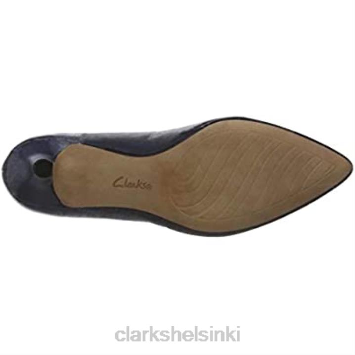 sininen laivastonsininen nahka naisten linvale jerica pumppu clarks Clarks naiset 2DHN388 sininen laivastonsininen nahka