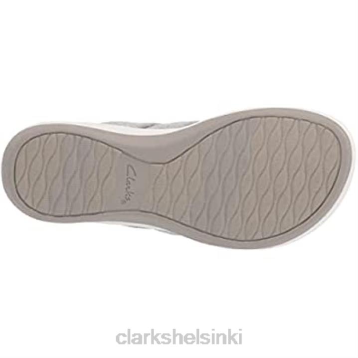 Naisten arla kaylie varvastossut harmaat tekstiiliklarkit Clarks naiset 2DHN710 harmaa tekstiili