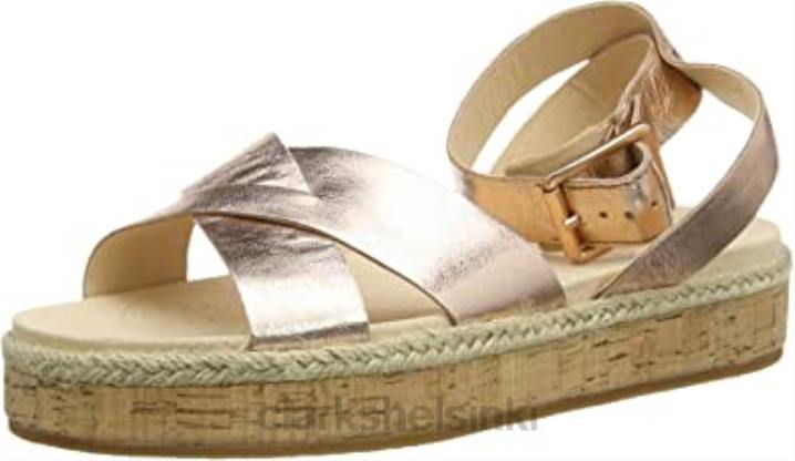 clarks gold rose gold lea rose gold lea naisten botanic poppy nilkkaremmi sandaalit Clarks naiset 2DHN1985 ruusukulta lea