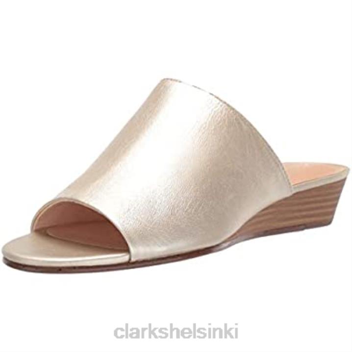clarks metallinen nahkainen naisten mena ruususandaali Clarks naiset 2DHN1089 metallinen nahka