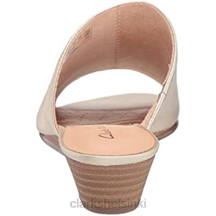 clarks metallinen nahkainen naisten mena ruususandaali Clarks naiset 2DHN1089 metallinen nahka