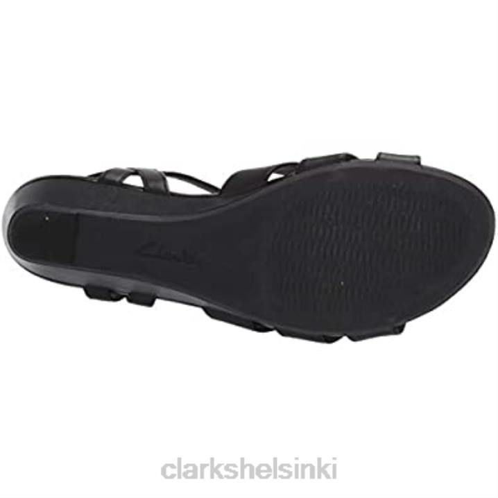 clarks naisten abigail päivänkakkara sandaali musta nahka Clarks naiset 2DHN1738 musta nahka