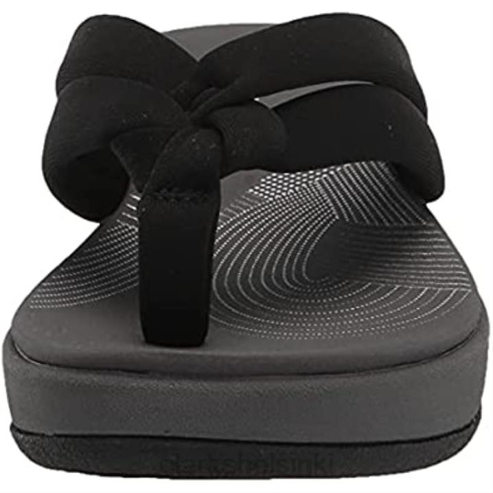 clarks naisten arla kaylie flip-flop musta tekstiili Clarks naiset 2DHN2706 musta tekstiili