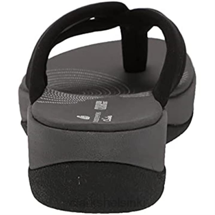 clarks naisten arla kaylie flip-flop musta tekstiili Clarks naiset 2DHN2706 musta tekstiili