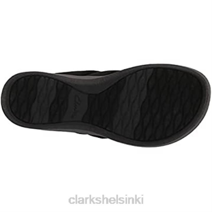 clarks naisten arla kaylie flip-flop musta tekstiili Clarks naiset 2DHN2706 musta tekstiili