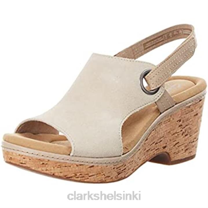 clarks naisten giselle merisandaalihiekkanahkaa Clarks naiset 2DHN2554 hiekka mokka