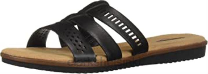 clarks naisten kele wil low slide sandaali musta nahka Clarks naiset 2DHN2042 musta nahka