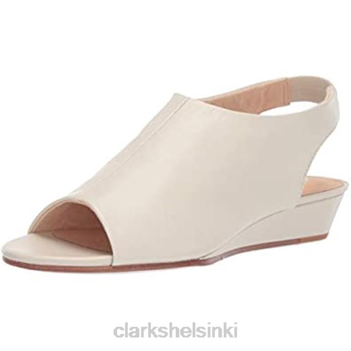 clarks naisten sense silkkikiila sandaali valkoinen nahka Clarks naiset 2DHN1034 valkoista nahkaa