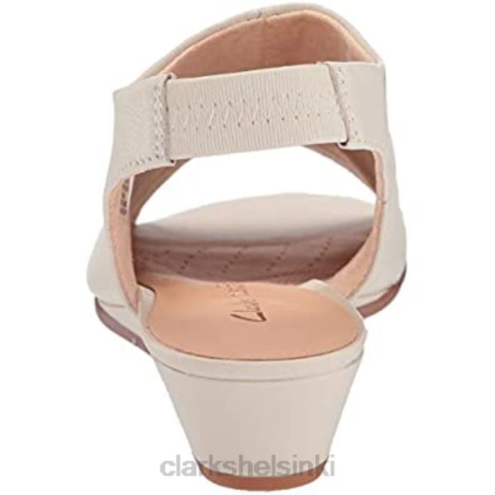 clarks naisten sense silkkikiila sandaali valkoinen nahka Clarks naiset 2DHN1034 valkoista nahkaa