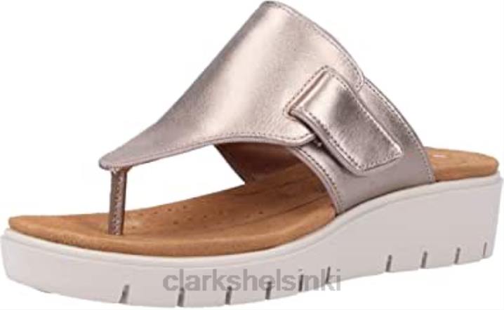 clarks naisten un karely dew rintareppu sandaalit kultaa metallia kultaa Clarks naiset 2DHN1578 kulta metallinen kulta
