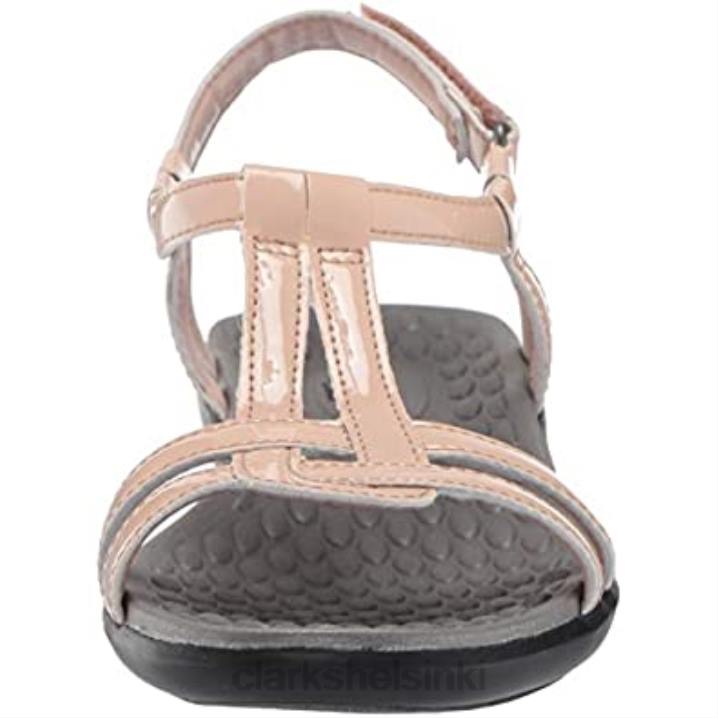 clarks pölypintainen synteettinen patentoitu naisten luotainasteri sandaali Clarks naiset 2DHN2793 pölyinen vaaleanpunainen synteettinen patentti