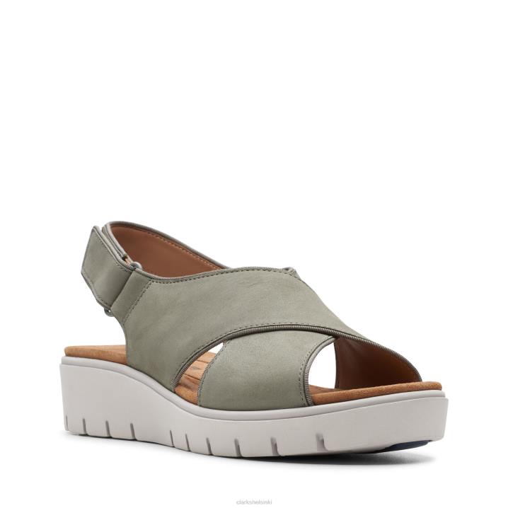 clarks sage nubuck un karely sun Clarks naiset 2DHN3369 salvia nubukki
