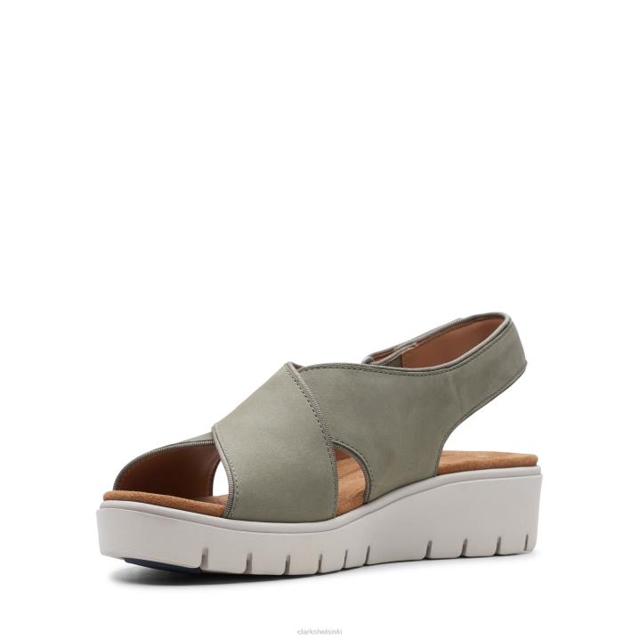 clarks sage nubuck un karely sun Clarks naiset 2DHN3369 salvia nubukki