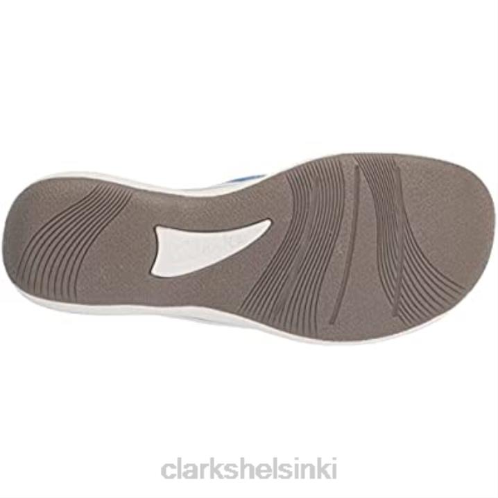 clarks sininen synteettinen naisten brinkley-floora flip-flop Clarks naiset 2DHN497 sininen synteettinen