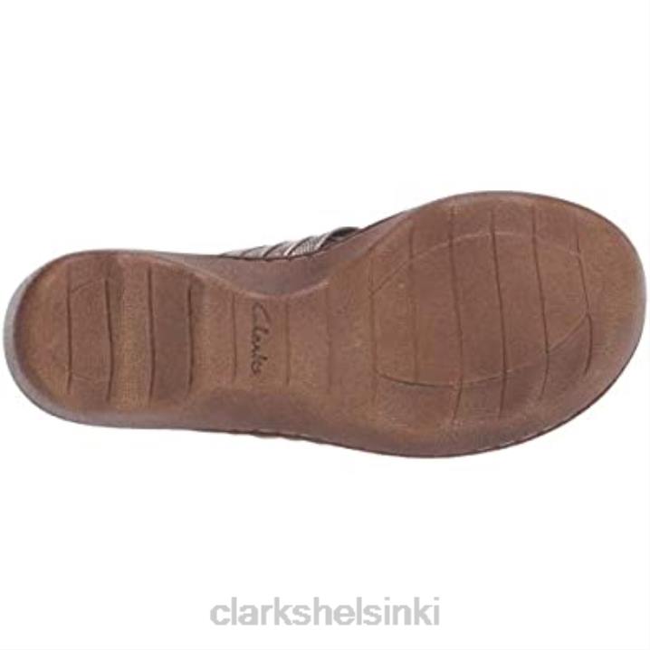 clarks tinaa metallinhohtoinen synthe-nahkainen naisten phebe carman sandaali Clarks naiset 2DHN1161 tina metallinen synteettinen nahka