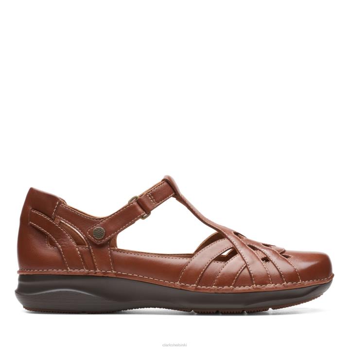 clarks tumma tan lea appley tapa Clarks naiset 2DHN3345 tumma rusketus lea