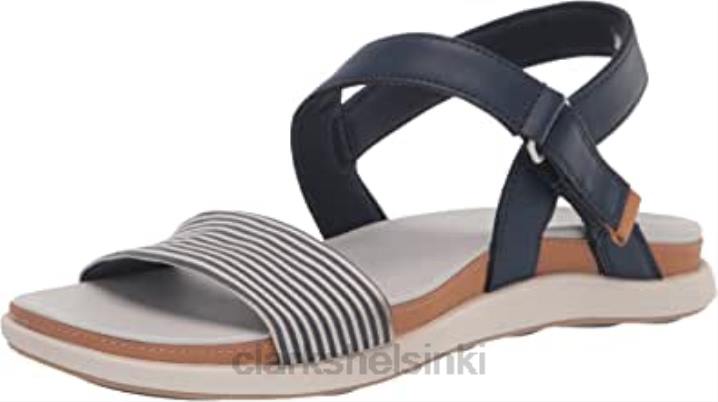 laivastonsininen tekstiili clarks naisten eliza mae sandaali Clarks naiset 2DHN552 laivastonsininen tekstiili