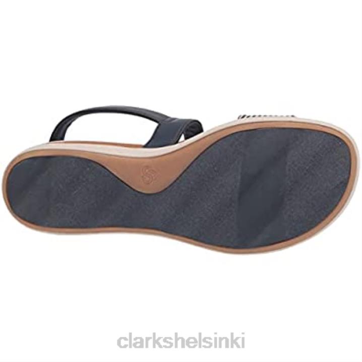 laivastonsininen tekstiili clarks naisten eliza mae sandaali Clarks naiset 2DHN552 laivastonsininen tekstiili
