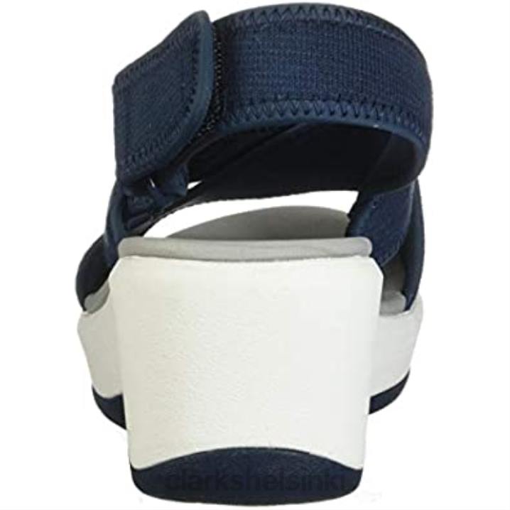 laivastonsininen tekstiili clarks naisten step cali cove sandaali Clarks naiset 2DHN2379 laivastonsininen tekstiili