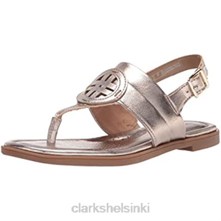 metallinen synteettinen clarks naisten reyna glam litteä sandaali Clarks naiset 2DHN1603