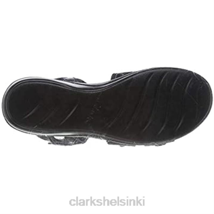 musta clarks naisten alexis shine sandaali Clarks naiset 2DHN1208 musta