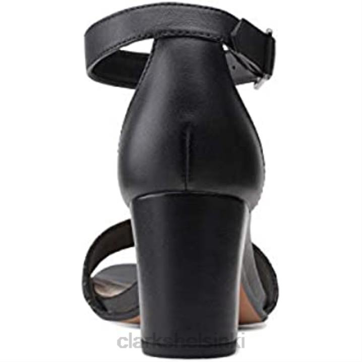 musta korko nahka kombi naisten jocelynne nokkakorko sandaali clarks Clarks naiset 2DHN2884
