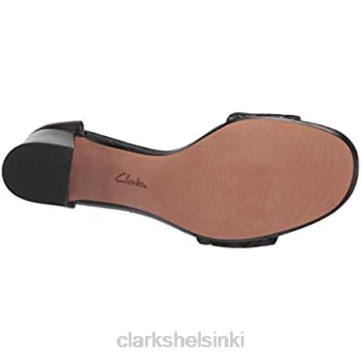 musta korko nahka kombi naisten jocelynne nokkakorko sandaali clarks Clarks naiset 2DHN2884