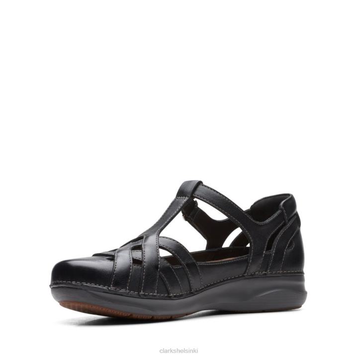 musta nahka clarks appley tavalla Clarks naiset 2DHN3363 musta nahka