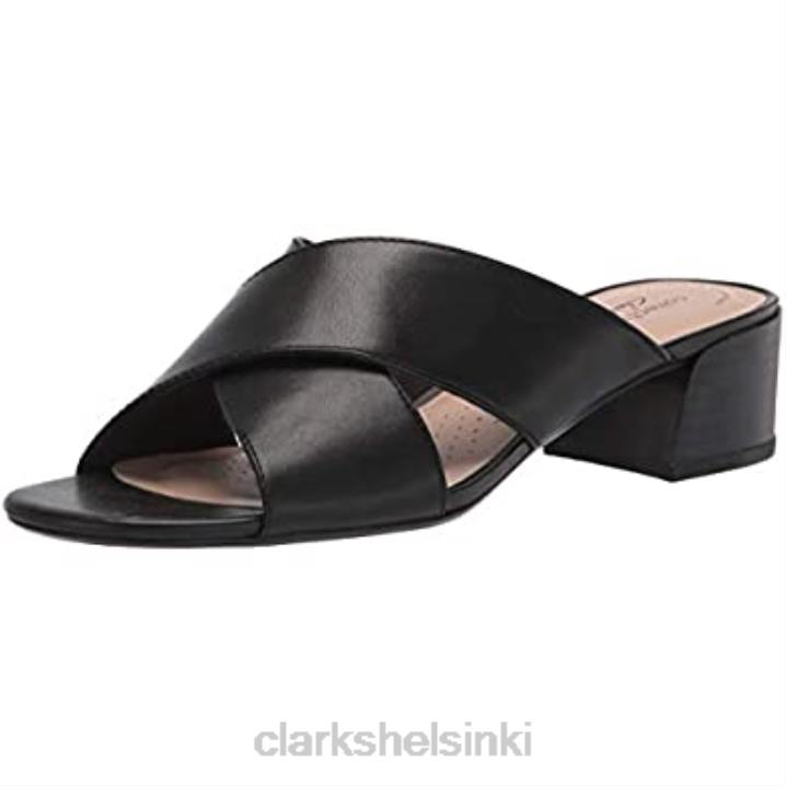 musta nahka naisten caroleigh erheeled sandaali clarks Clarks naiset 2DHN1052 musta nahka