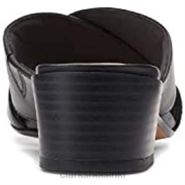 musta nahka naisten caroleigh erheeled sandaali clarks Clarks naiset 2DHN1052 musta nahka