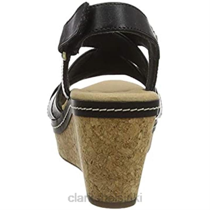 musta nahkainen clarks naisten annadel rayna korkokengät Clarks naiset 2DHN1080