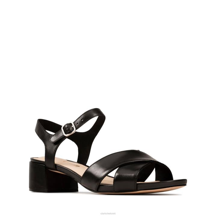 musta nahkainen clarks sheer35 hihna Clarks naiset 2DHN3251 musta nahka