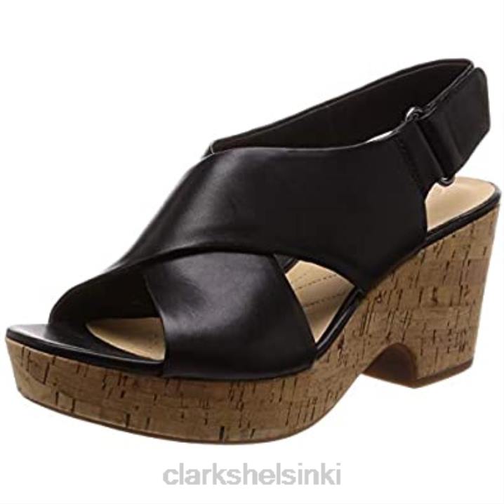 musta naisten 261413944 nilkkahihna sandaalit clarks Clarks naiset 2DHN2692