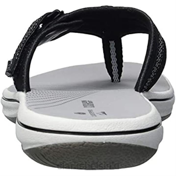 musta synteettinen clarks naisten brinkley aurinkovarvastossu Clarks naiset 2DHN2848 musta synteettinen