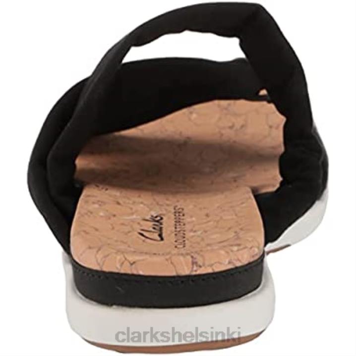 musta tekstiili clarks naisten eliza skip slide sandaali Clarks naiset 2DHN955 musta tekstiili
