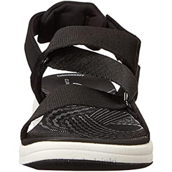 musta tekstiili naisten mira sun flat sandaalin clarks Clarks naiset 2DHN1596