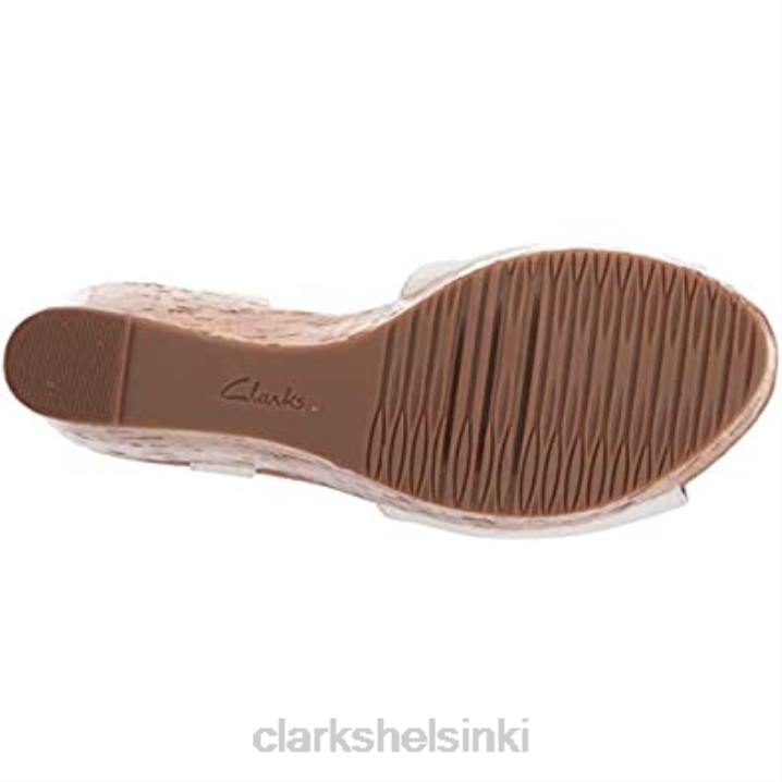 naisten annadel mystic wedge sandaali valkoinen patentoitu synteettinen clarks Clarks naiset 2DHN1502 valkoinen patentoitu synteettinen materiaali