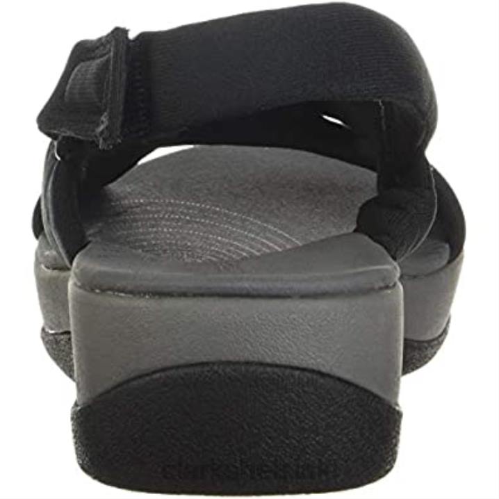 naisten arla belle sandaali clarks musta tekstiili Clarks naiset 2DHN1301 musta tekstiili