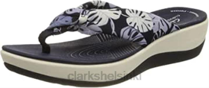 naisten arla glison flip-flop clarks sininen kukka syn Clarks naiset 2DHN679 sininen kukka syn