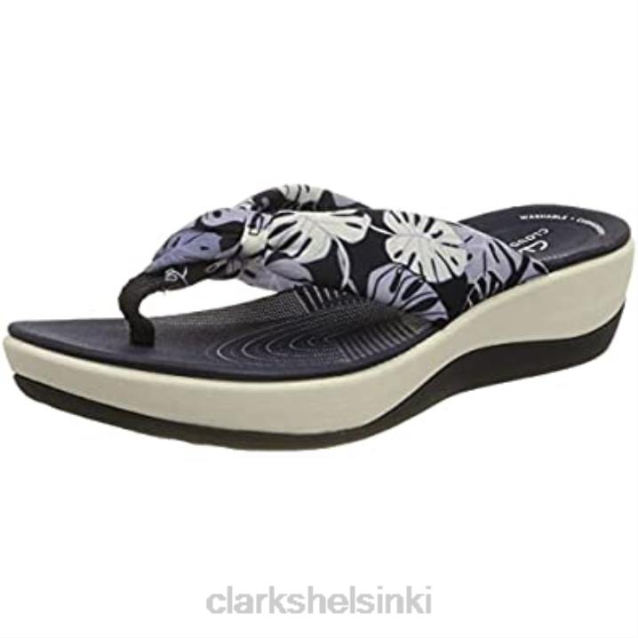 naisten arla glison flip-flop clarks sininen kukka syn Clarks naiset 2DHN679 sininen kukka syn