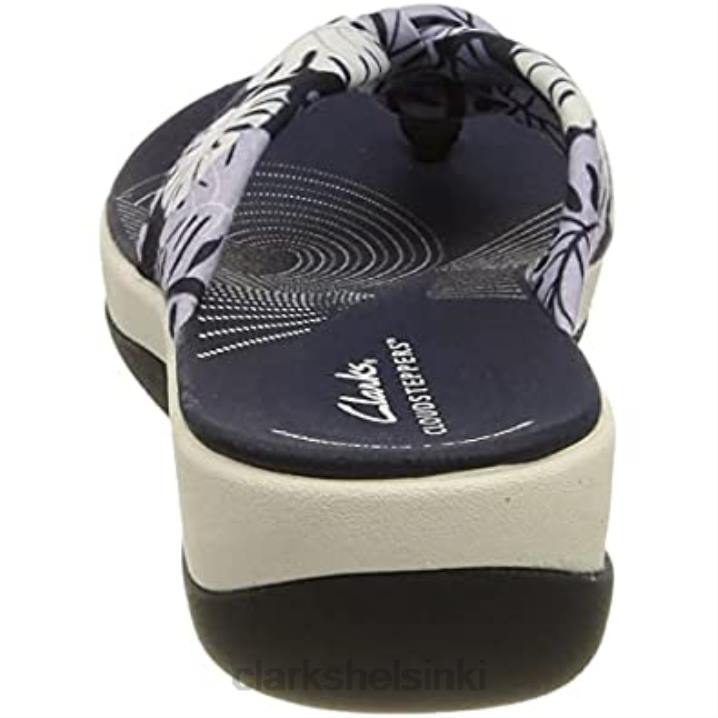naisten arla glison flip-flop clarks sininen kukka syn Clarks naiset 2DHN679 sininen kukka syn