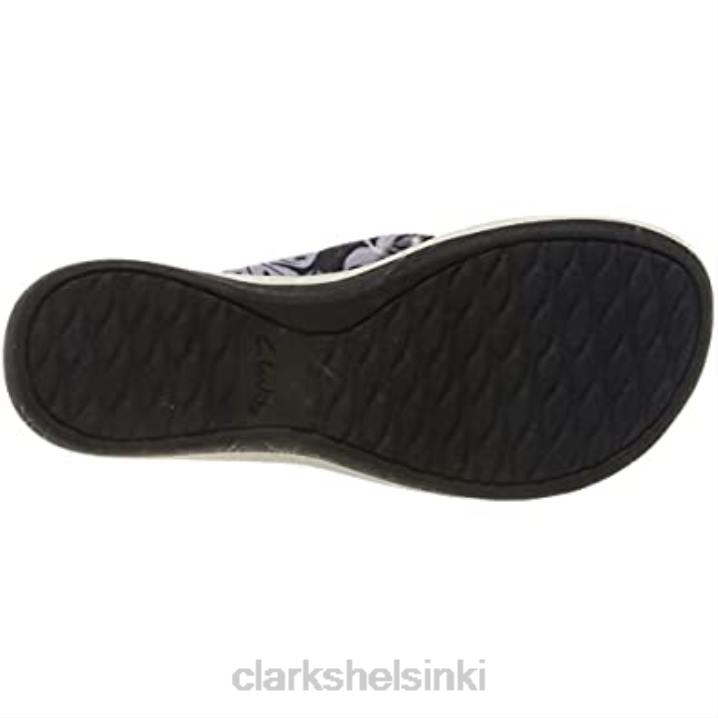 naisten arla glison flip-flop clarks sininen kukka syn Clarks naiset 2DHN679 sininen kukka syn