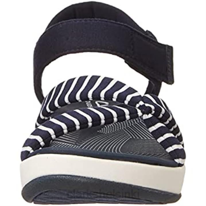 naisten arla gracie litteät sandaalit clarks laivastonvalkoinen tekstiili Clarks naiset 2DHN1359 laivastonvalkoinen tekstiili