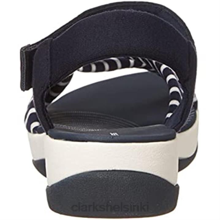 naisten arla gracie litteät sandaalit clarks laivastonvalkoinen tekstiili Clarks naiset 2DHN1359 laivastonvalkoinen tekstiili