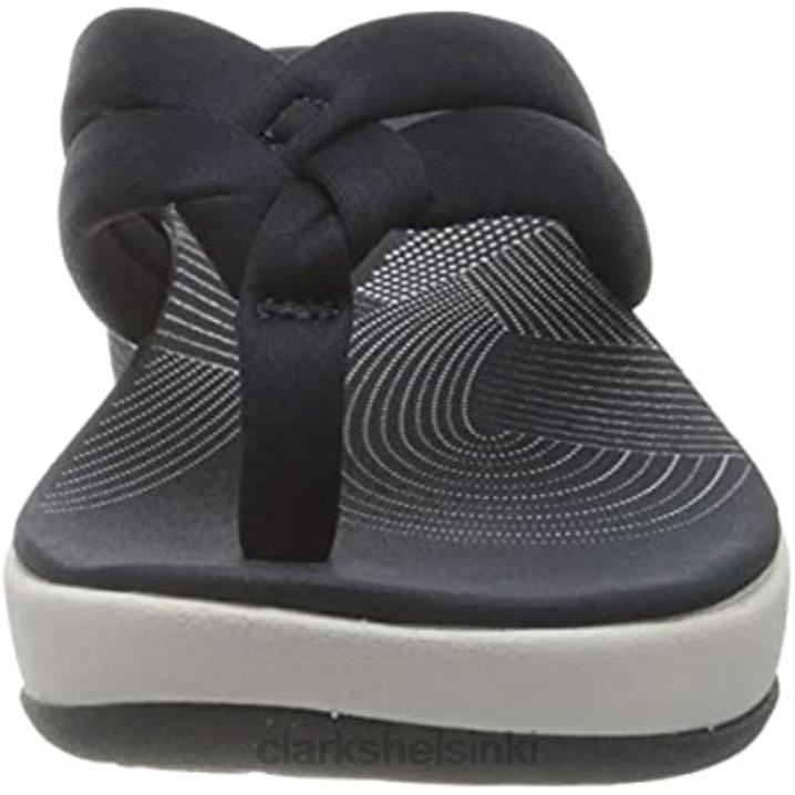 naisten arla kaylie flip-flop clarks laivastonsininen tekstiili Clarks naiset 2DHN2757 laivastonsininen tekstiili