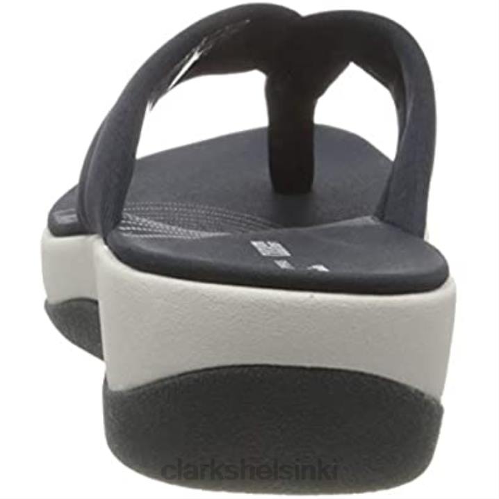 naisten arla kaylie flip-flop clarks laivastonsininen tekstiili Clarks naiset 2DHN2757 laivastonsininen tekstiili
