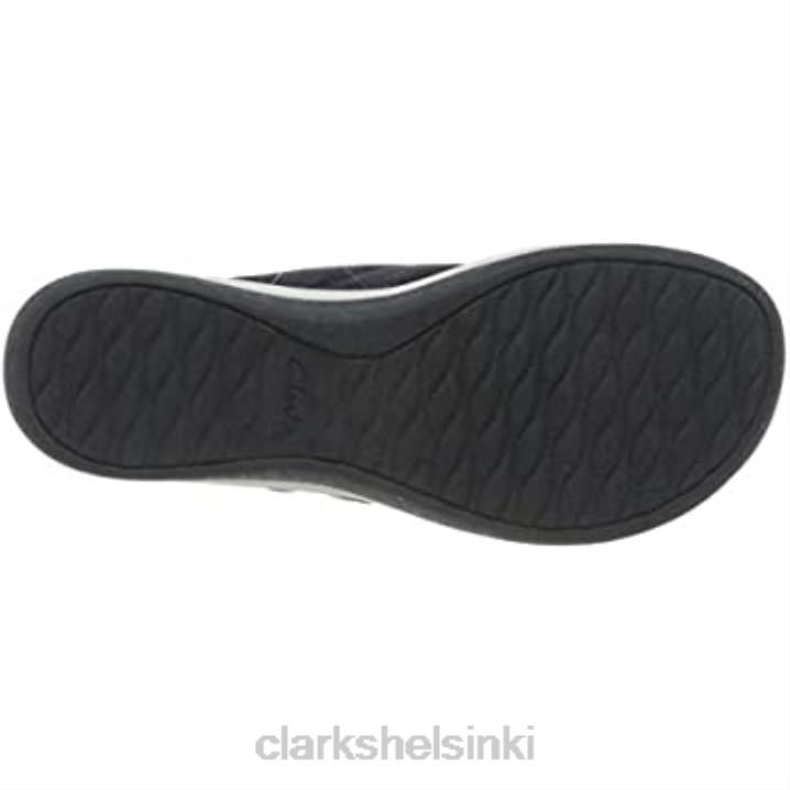 naisten arla kaylie flip-flop clarks laivastonsininen tekstiili Clarks naiset 2DHN2757 laivastonsininen tekstiili