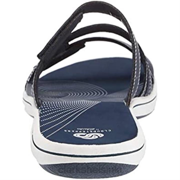 naisten brinkley coast slide sandaalit clarks laivastonsininen synteettinen Clarks naiset 2DHN2887 laivastonsininen synteettinen