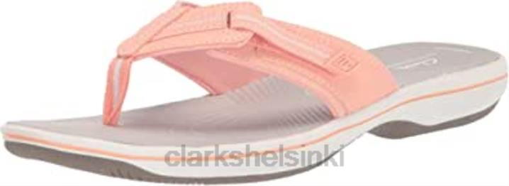 naisten brinkley jazz flip-flop clarks persikka synteettinen Clarks naiset 2DHN463 persikka synteettinen